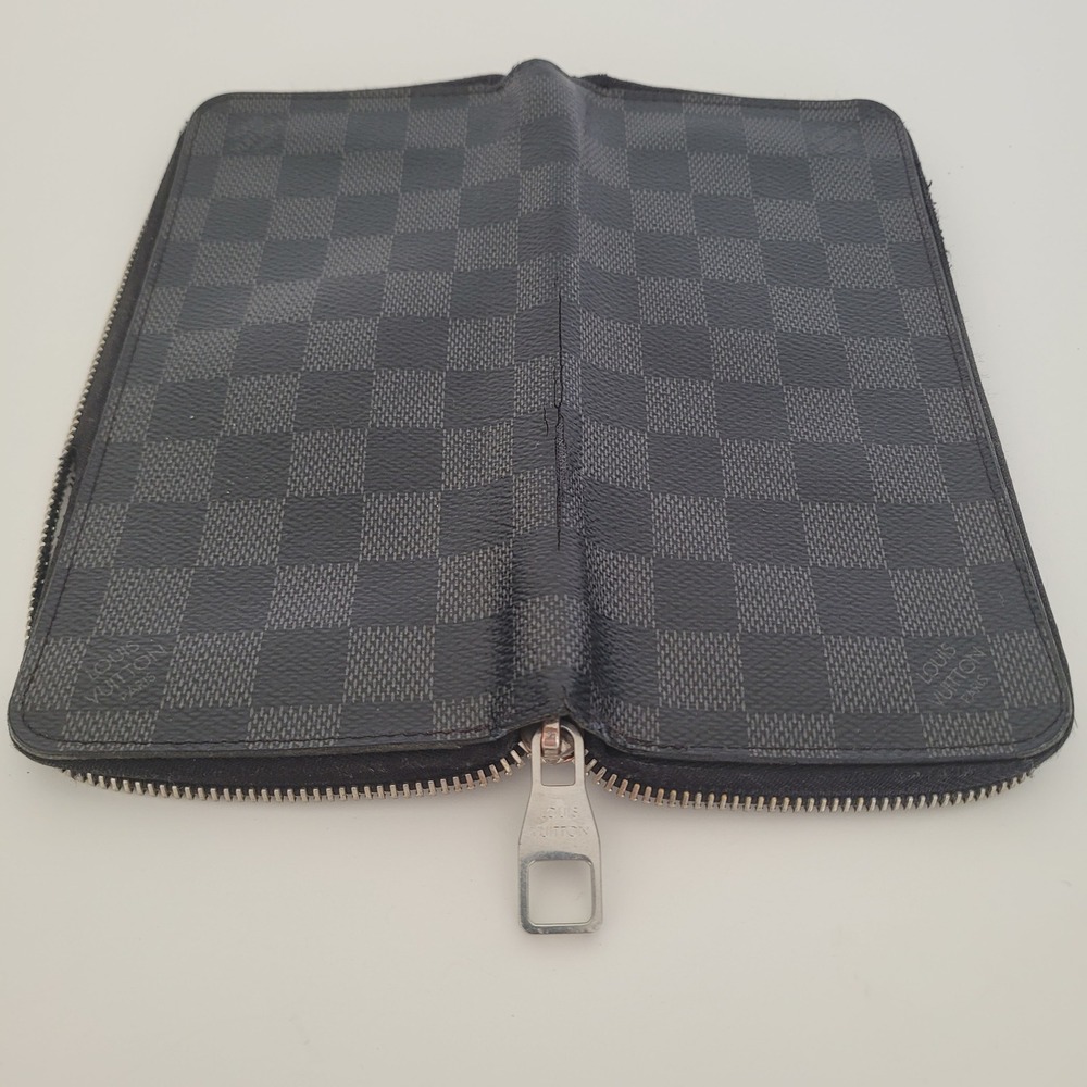 Louis Vuitton Zippy Organizer Damier Graphite Canvas Wallet GI4108 AS IS - Picture 8 of 15